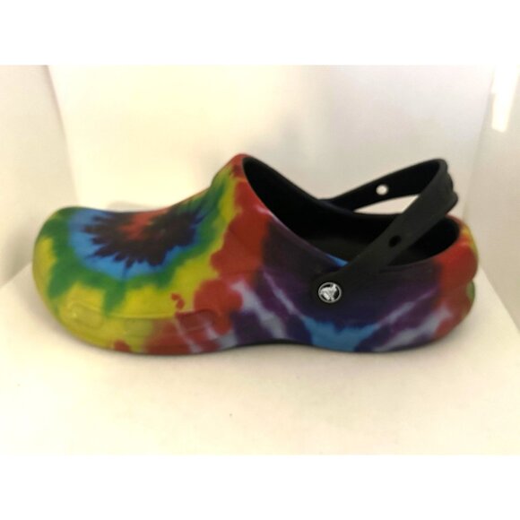 Crocs Tie-Dye Mens 14 Classic Bistro Clog Slip-On Shoes  Multicolor - Picture 1 of 10